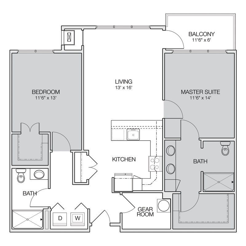 Master Suite Apt Floor Plan