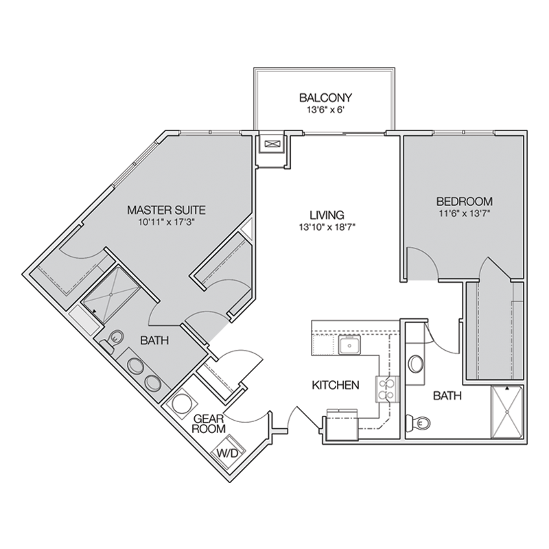 Bed and Master Suite Milwaukee Floor Plan