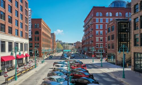 Milwaukee,,Wi,/,Usa,-,May,12,,2020:,Aerial,View