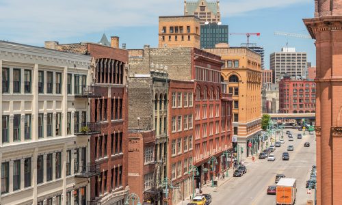 Milwaukee,,Wi,-,June,2019,-,A,High,Angle,Wide